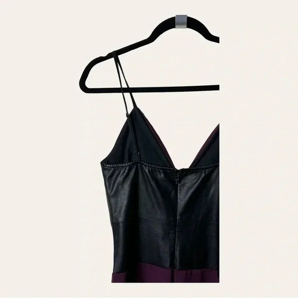 Venus SPAGHETTI STRAP MINI DRESS WITH FAUX LEATHER IN MIDDLE SIZE 8 - Picture 8 of 9